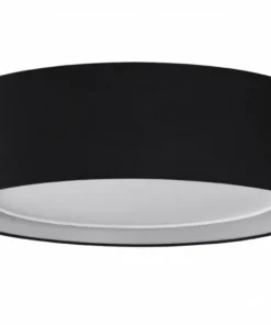 Store Sklep Kaja Czarna lampa sufitowa z abażurem do salonu AZ3331 MILO | Kaja czarny