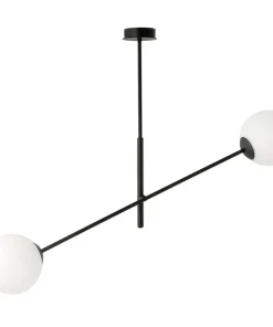 Sale Sklep Kaja Czarna lampa sufitowa z białymi kulami 1169/2 LINEAR | Kaja