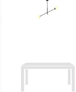 Sale Sklep Kaja Czarna lampa sufitowa z białymi kulami 1169/2 LINEAR | Kaja