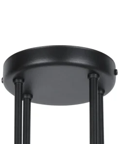 Best Sale Sklep Kaja Czarna lampa sufitowa z białymi kloszami K-4914 ISLA | Kaja
