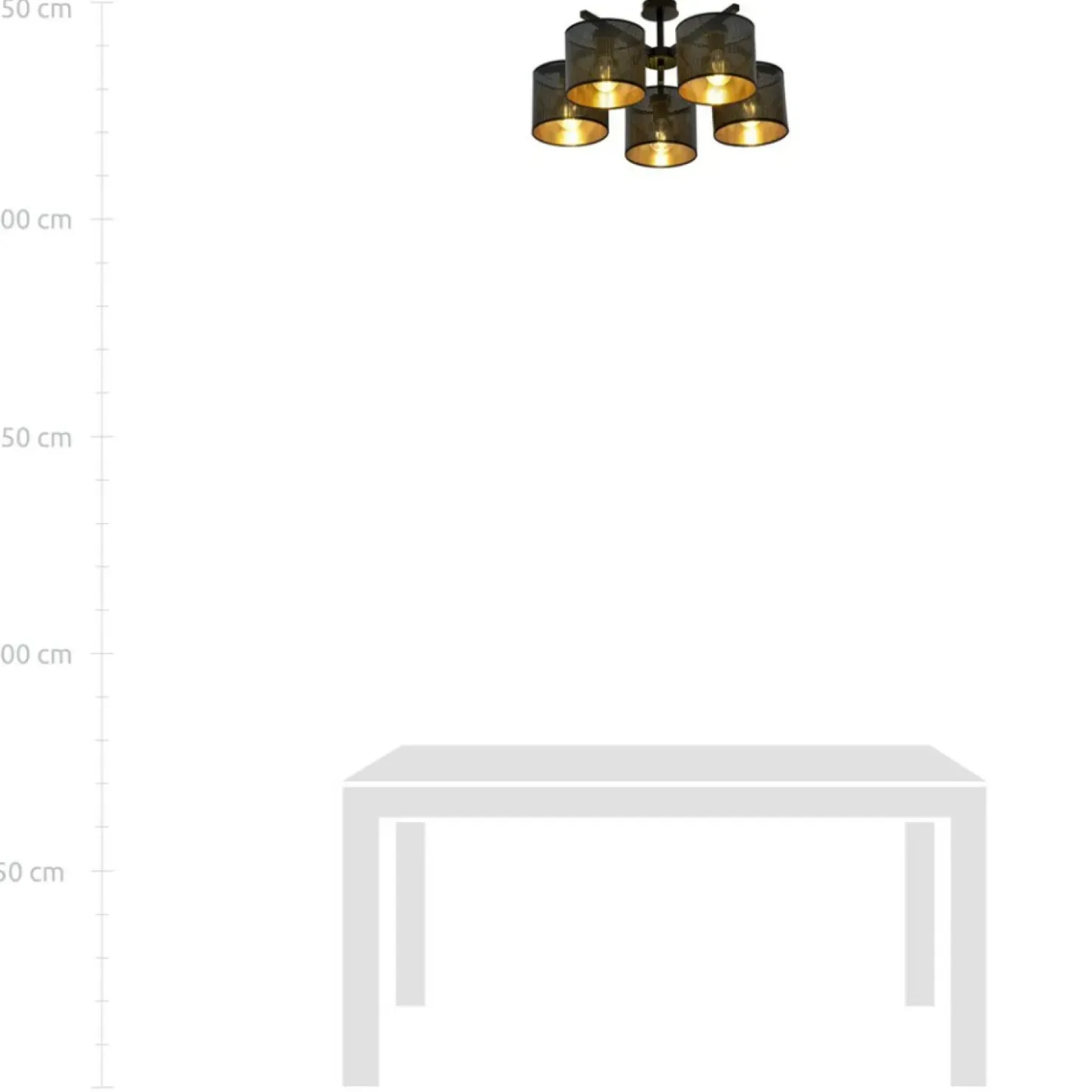 Czarna lampa sufitowa z dwukolorowymi abażurami 1144/5 JORDAN | Kaja*Sklep Kaja Outlet