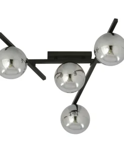 Czarna lampa sufitowa z kloszami, do sypialni 1104/4 SMART | Kaja*Sklep Kaja Fashion