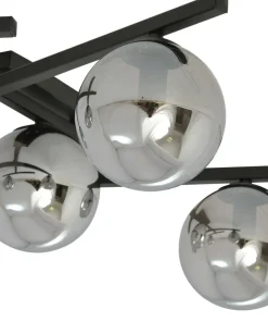Czarna lampa sufitowa z kloszami, do sypialni 1104/4 SMART | Kaja*Sklep Kaja Fashion