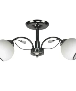 Czarna lampa sufitowa z klasycznymi kloszami 32-22523 z serii GRAPHITE | Kaja Oś*Sklep Kaja Flash Sale