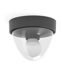 Czarna lampa sufitowa z kloszem, ochrona IP44 7978 | Kaja Oświetlenie*Sklep Kaja Best