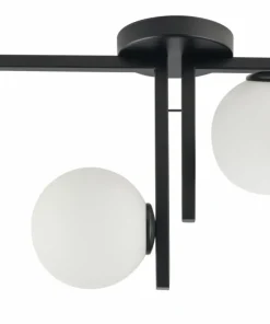 Best Sale Sklep Kaja Czarna lampa sufitowa z kloszami, do sypialni SIG 33285 z serii ANDY