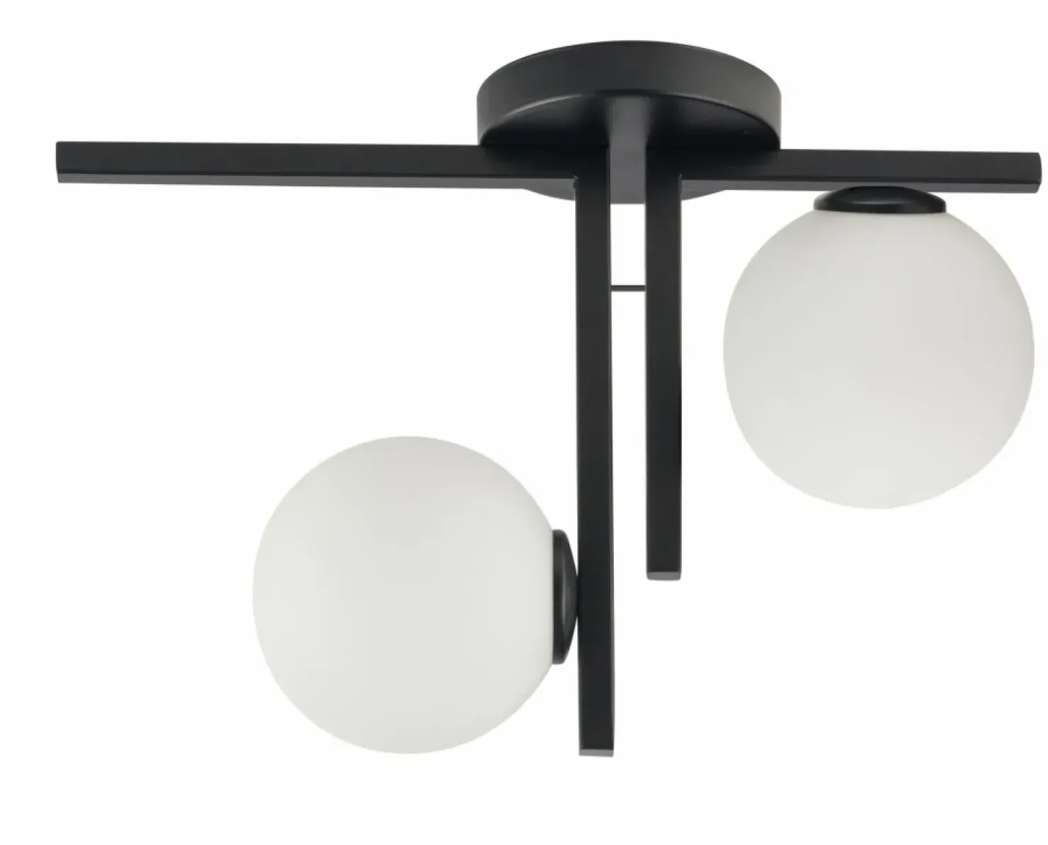 Best Sale Sklep Kaja Czarna lampa sufitowa z kloszami, do sypialni SIG 33285 z serii ANDY