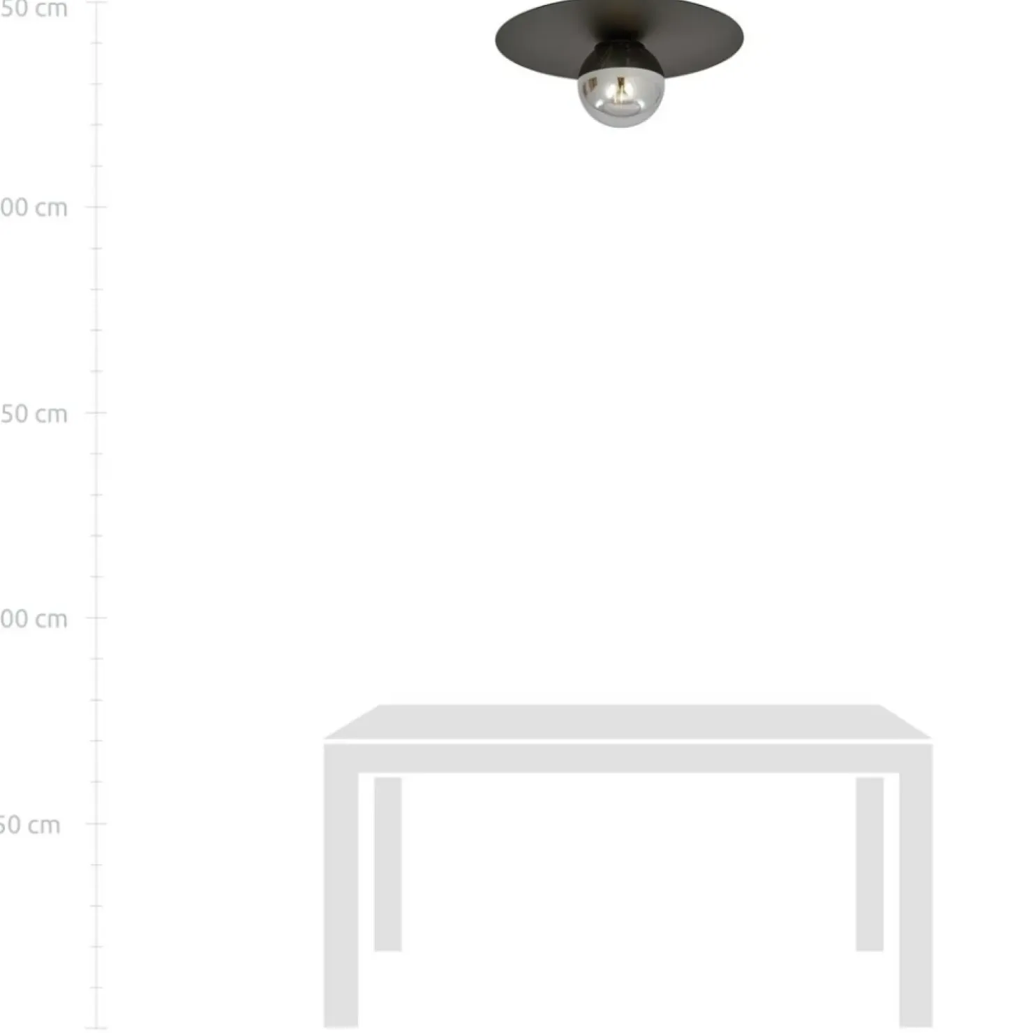 Sale Sklep Kaja Czarna lampa sufitowa z lustrzanym kloszem 1128/1 SOLAR | Kaja
