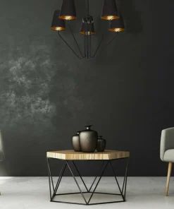 Best Sale Sklep Kaja Czarna lampa sufitowa z ozdobnymi abażurami MLP4913 z serii VICTORIA | Kaja Oświ