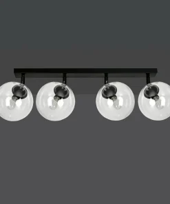 Hot Sklep Kaja Czarna lampa sufitowa z regulowanymi kloszami 776/4 | Kaja Oświetlenie