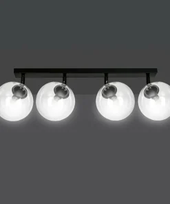 Hot Sklep Kaja Czarna lampa sufitowa z regulowanymi kloszami 776/4 | Kaja Oświetlenie