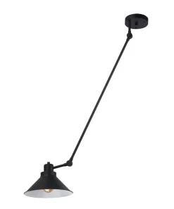 Best Sale Sklep Kaja Czarna lampa sufitowa z regulowanym ramieniem 9144 | Kaja Oświetlenie czarny