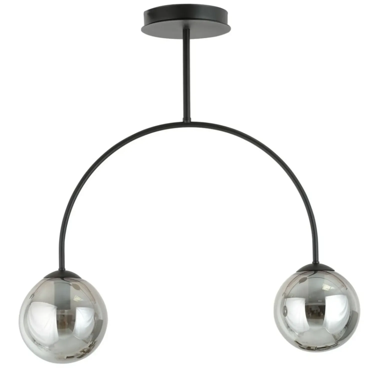Cheap Sklep Kaja Czarna lampa sufitowa z wygiętym w łuk stelażem 1287/2 z serii ARCHI