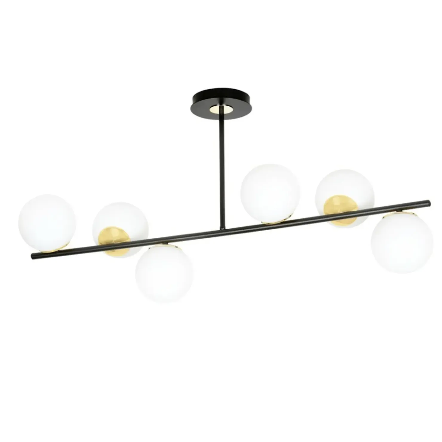 Best Sale Sklep Kaja Czarna lampa sufitowa ze złotymi elementami 1022/6 FLOKI | Kaja