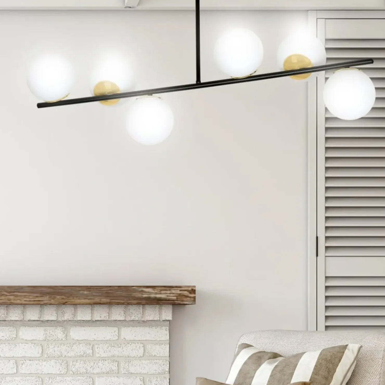 Best Sale Sklep Kaja Czarna lampa sufitowa ze złotymi elementami 1022/6 FLOKI | Kaja