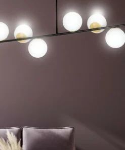 Best Sale Sklep Kaja Czarna lampa sufitowa ze złotymi elementami 1022/6 FLOKI | Kaja