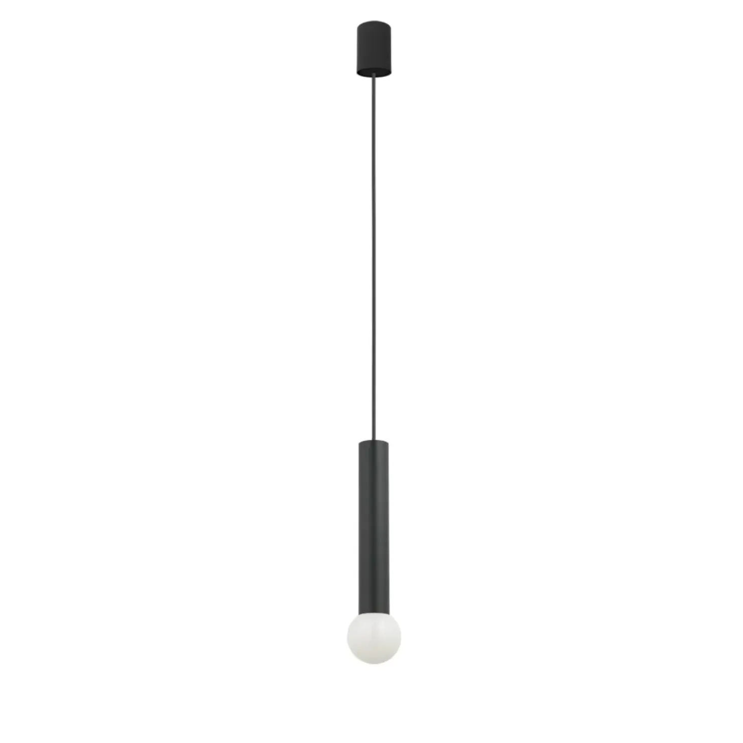 Sale Sklep Kaja Czarna lampa wisząca – tuba z gwintem E27 7852 | Kaja Oświetlenie czarny