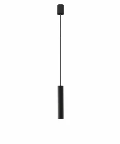 Sale Sklep Kaja Czarna lampa wisząca – tuba z gwintem E27 7852 | Kaja Oświetlenie czarny