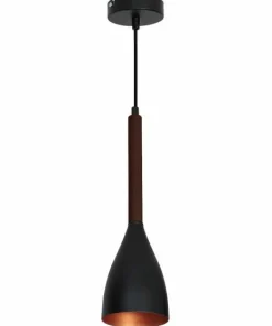 Flash Sale Sklep Kaja Czarna lampa wisząca do kuchni E27 LX 42-9109 MUZA | Kaja Oświetlenie szary