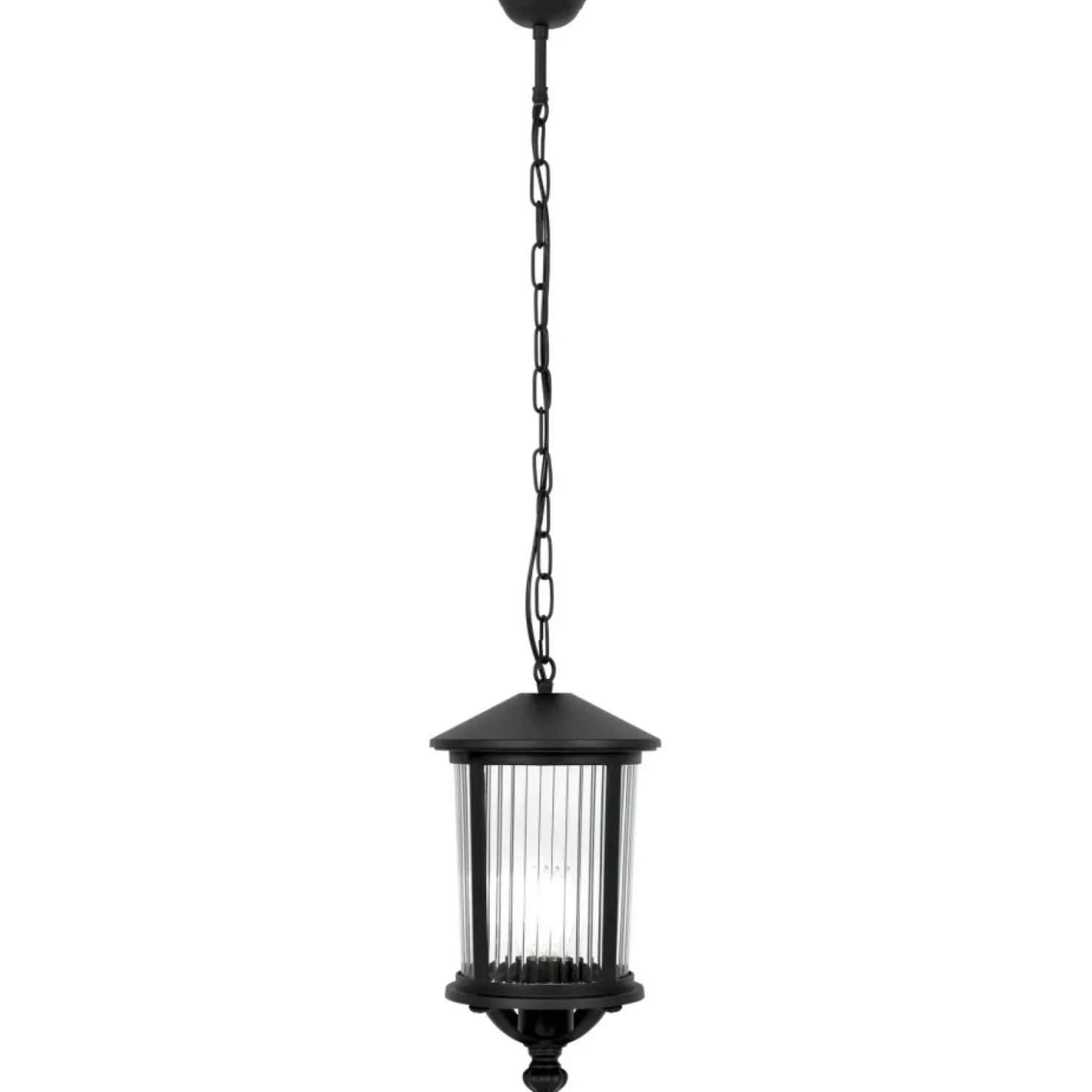 Czarna lampa wisząca do oświetlenia tarasu K-8221 z serii MIAMI*Sklep Kaja Discount