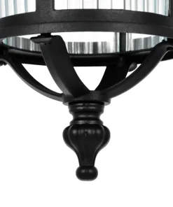 Czarna lampa wisząca do oświetlenia tarasu K-8221 z serii MIAMI*Sklep Kaja Discount