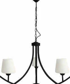Czarna lampa wisząca, do stylowej sypialni 33-38708 z serii LONDYN*Sklep Kaja Cheap