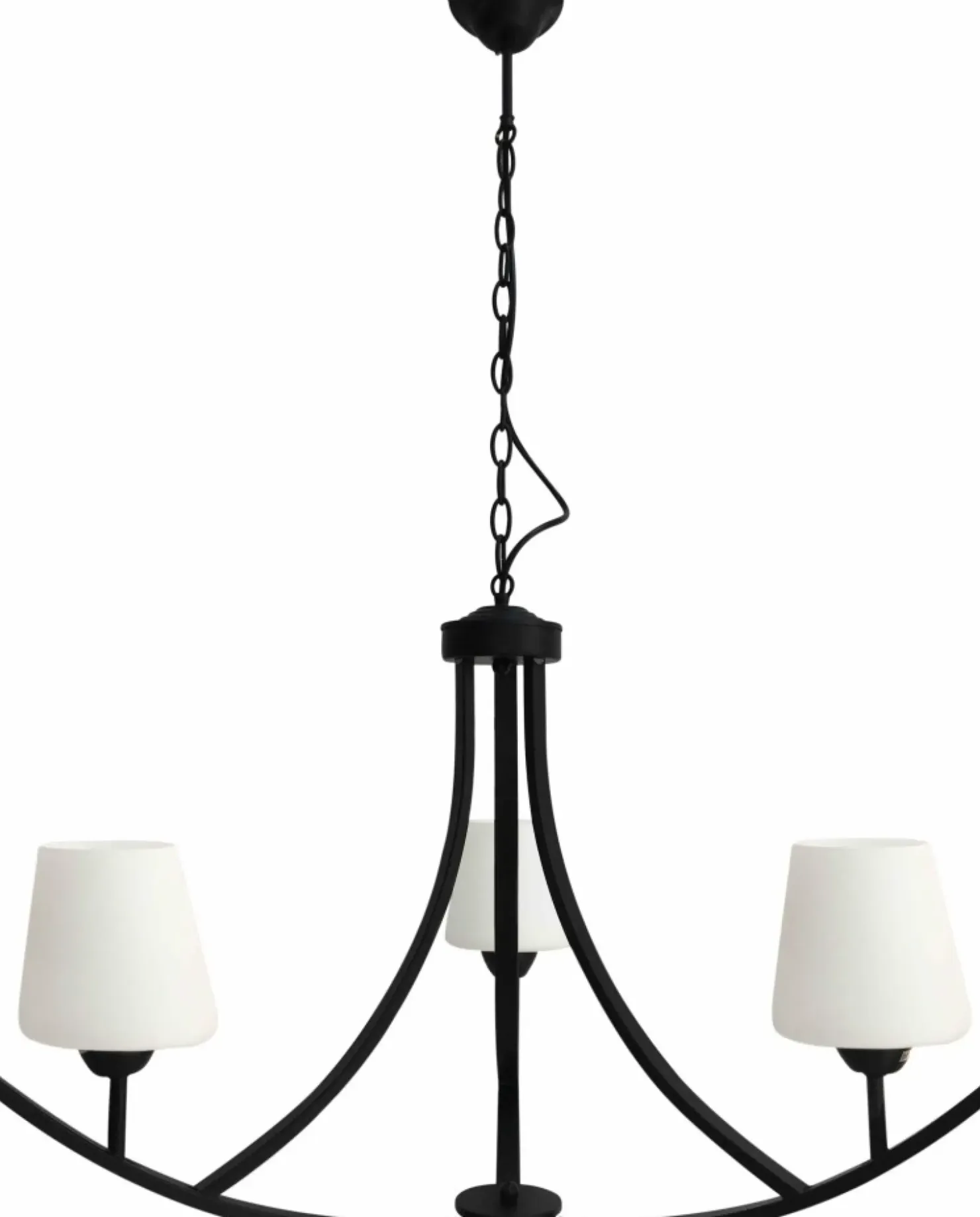 Czarna lampa wisząca, do stylowej sypialni 33-38708 z serii LONDYN*Sklep Kaja Cheap