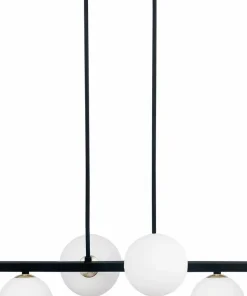 Store Sklep Kaja Czarna lampa wisząca, do stylowej sypialni 34-01214 z serii KAMA