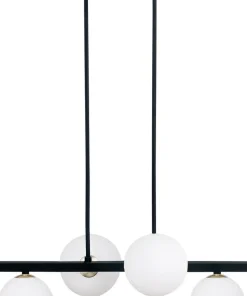 Store Sklep Kaja Czarna lampa wisząca, do stylowej sypialni 34-01214 z serii KAMA