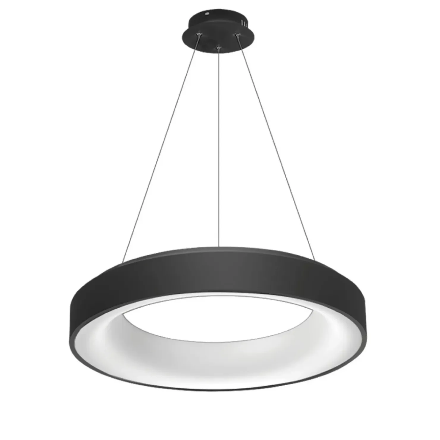 Best Sale Sklep Kaja Czarna lampa wisząca LED do salonu WIFI AZ3552 SOVANA | Kaja czarny