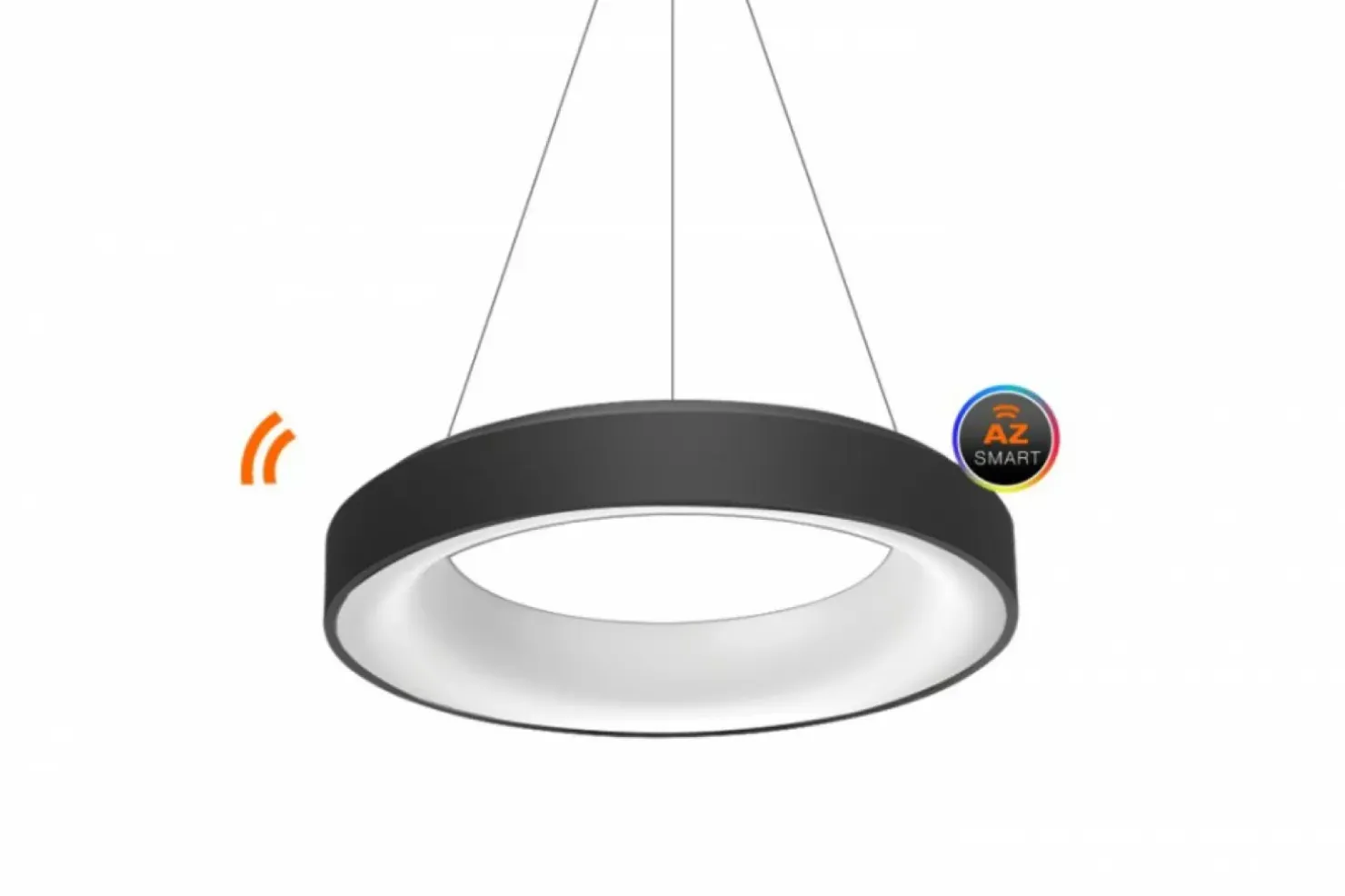 Best Sale Sklep Kaja Czarna lampa wisząca LED do salonu WIFI AZ3552 SOVANA | Kaja czarny