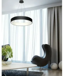Best Sale Sklep Kaja Czarna lampa wisząca LED do salonu WIFI AZ3552 SOVANA | Kaja czarny
