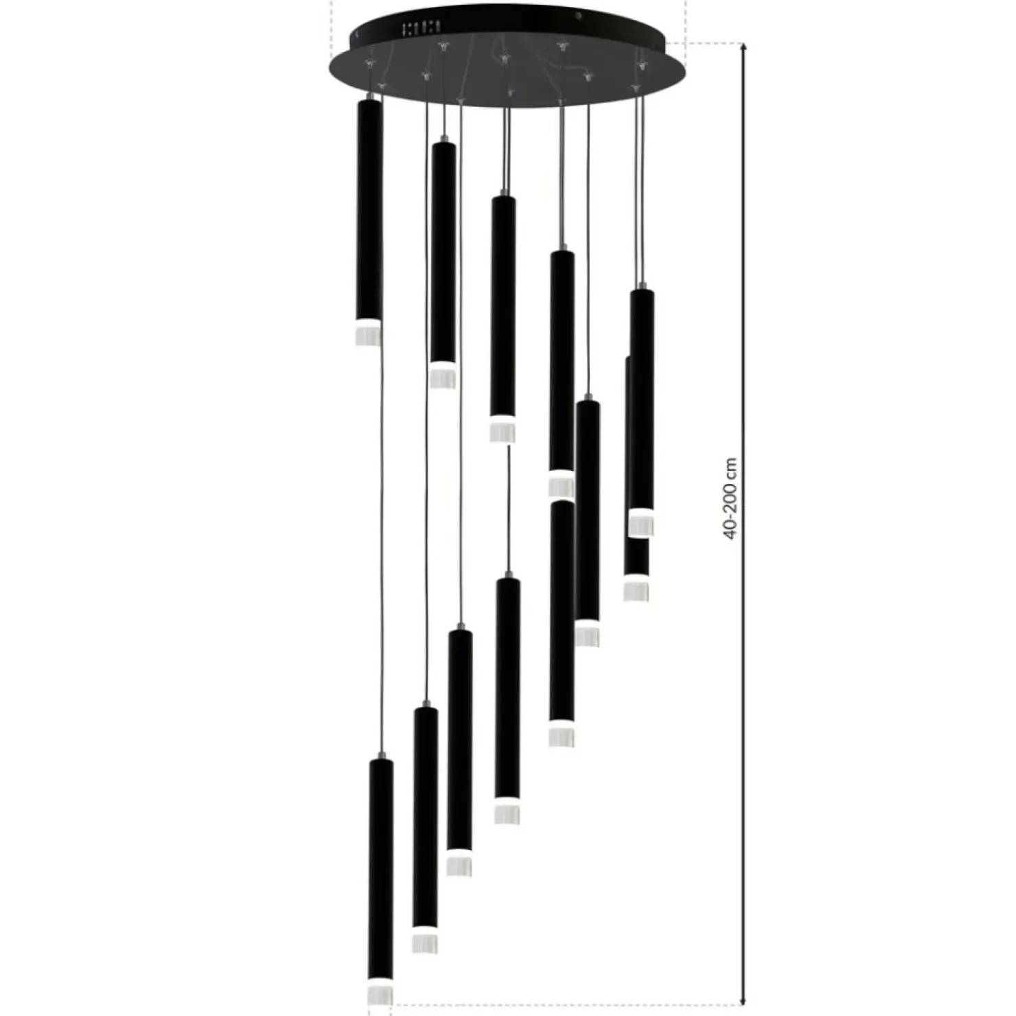 Best Sklep Kaja Czarna lampa wisząca LED o mocy 12W ML6161 z serii CARBON | Kaja Oświetlenie