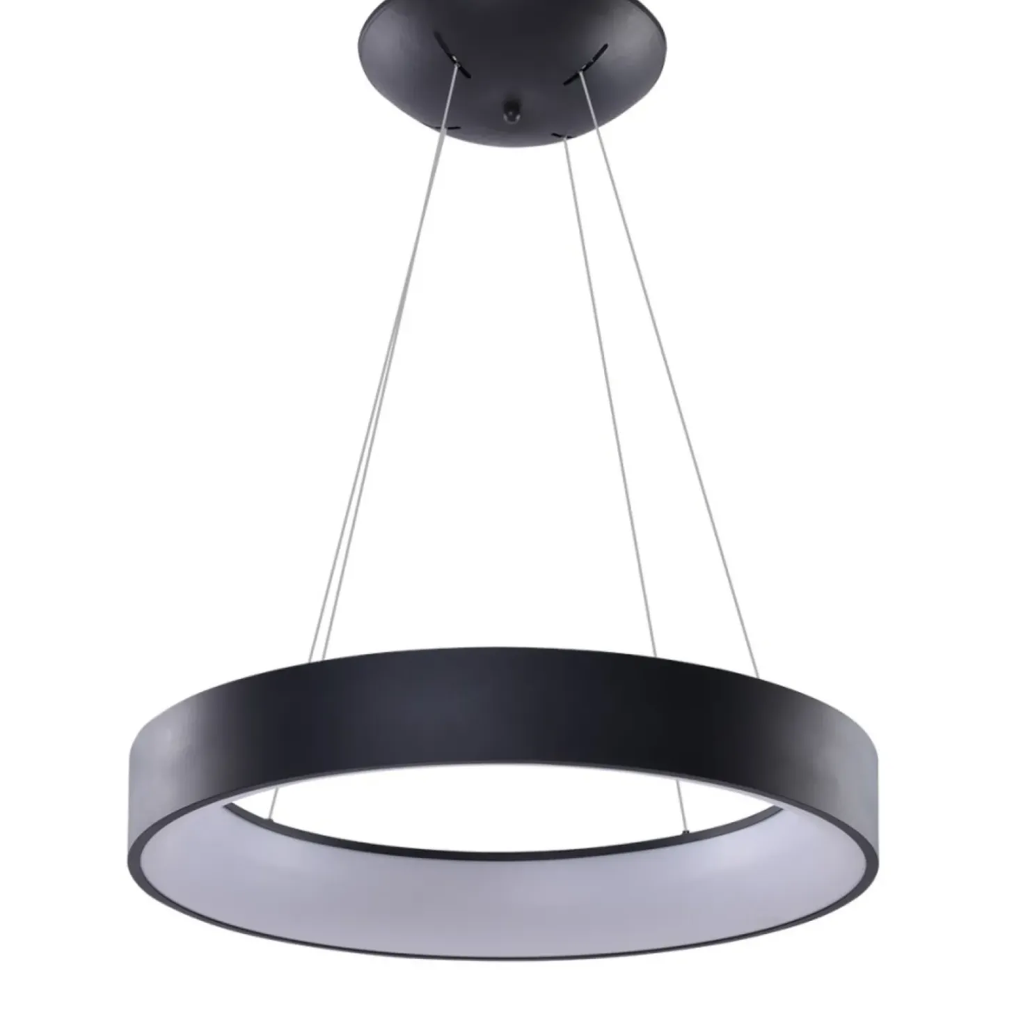 Shop Sklep Kaja Czarna lampa wisząca LED z pilotem AZ3972 SOLVENT | Kaja Oświetlenie czarny