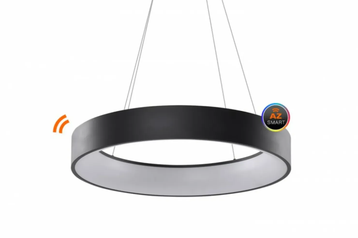 Shop Sklep Kaja Czarna lampa wisząca LED z pilotem AZ3972 SOLVENT | Kaja Oświetlenie czarny