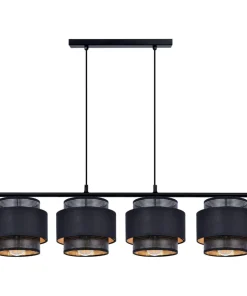 Czarna lampa wisząca, listwa nad podłużny stół K-5283 z serii AMOS*Sklep Kaja Flash Sale