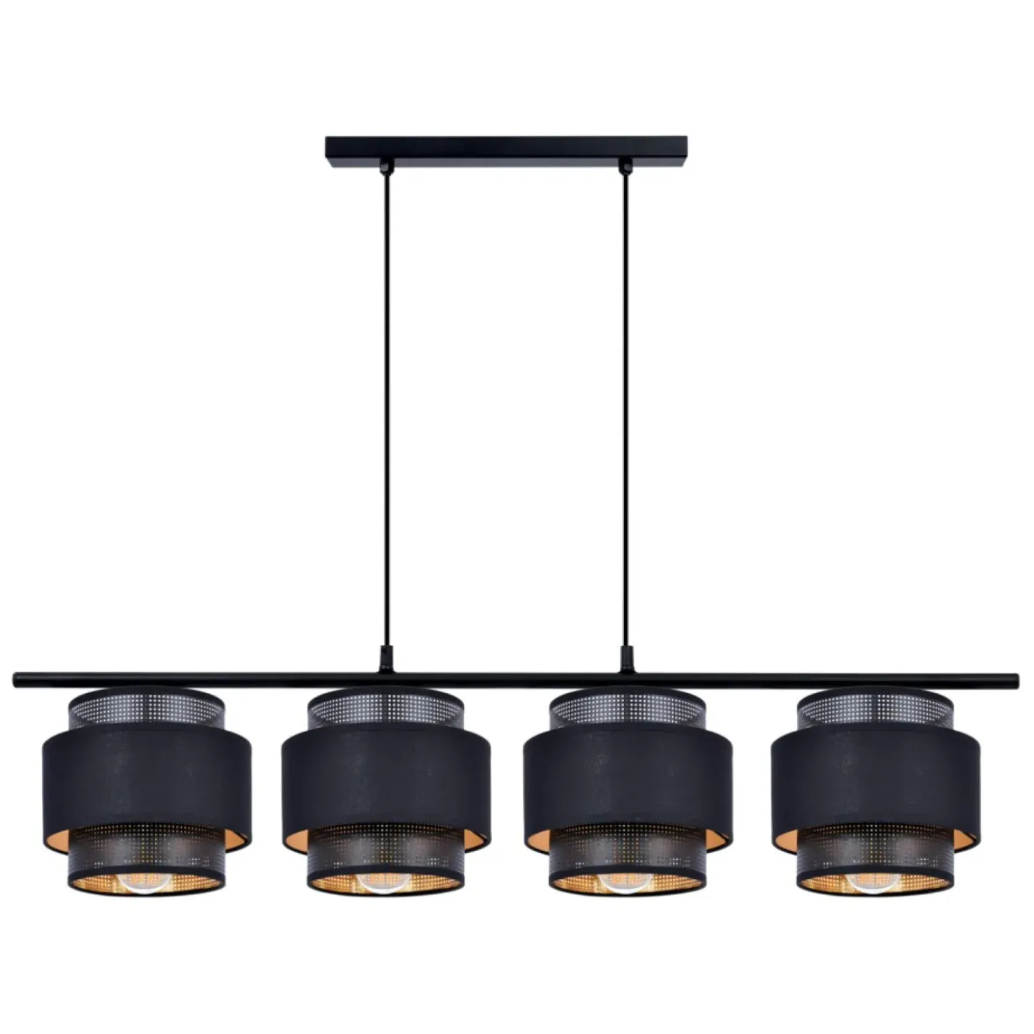 Czarna lampa wisząca, listwa nad podłużny stół K-5283 z serii AMOS*Sklep Kaja Flash Sale