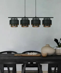 Czarna lampa wisząca, listwa nad podłużny stół K-5283 z serii AMOS*Sklep Kaja Flash Sale