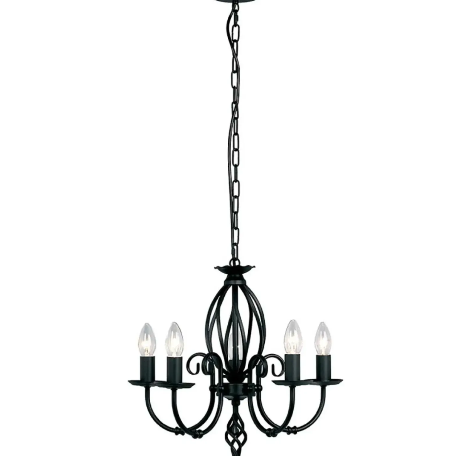 Czarna lampa wisząca na łańcuszku ART5-BLACK z serii ARTISAN*Sklep Kaja Flash Sale