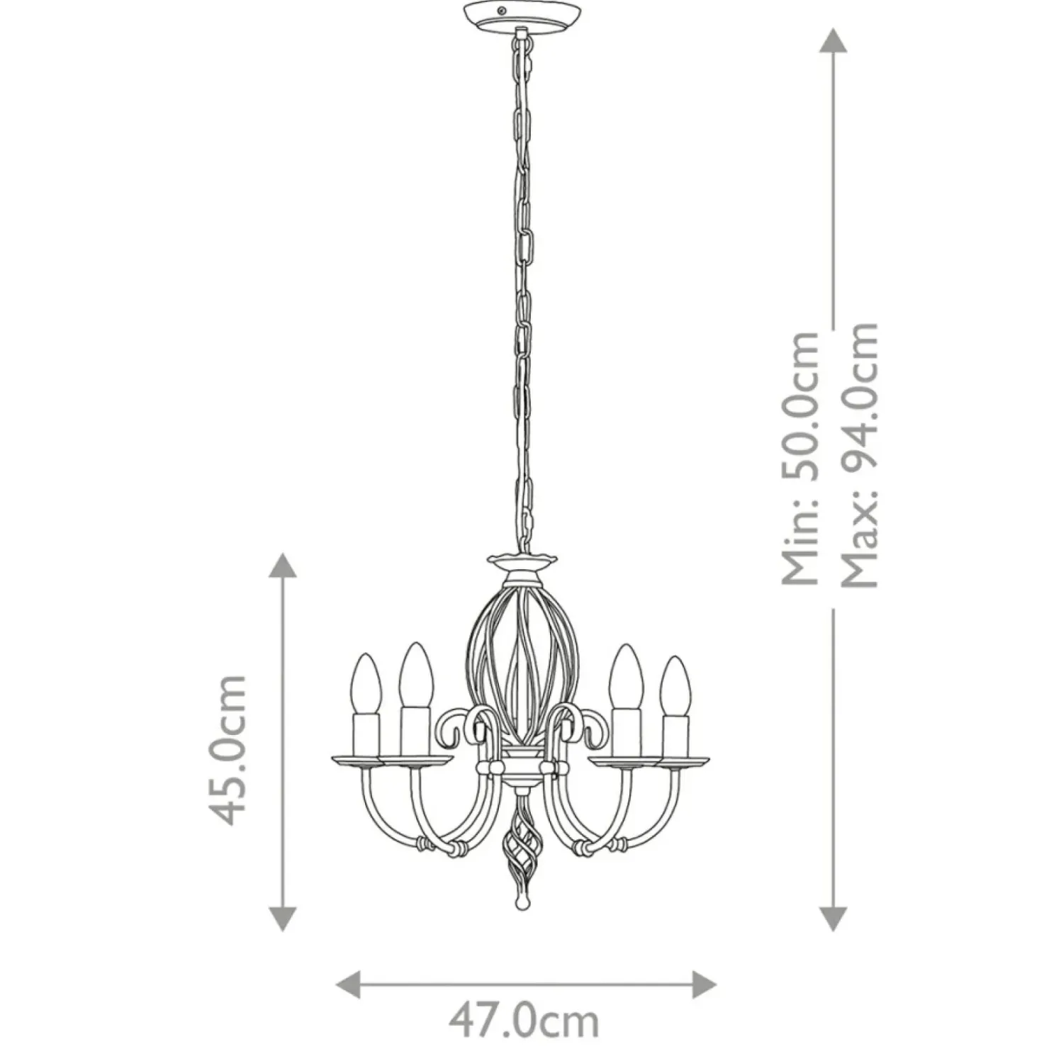 Czarna lampa wisząca na łańcuszku ART5-BLACK z serii ARTISAN*Sklep Kaja Flash Sale