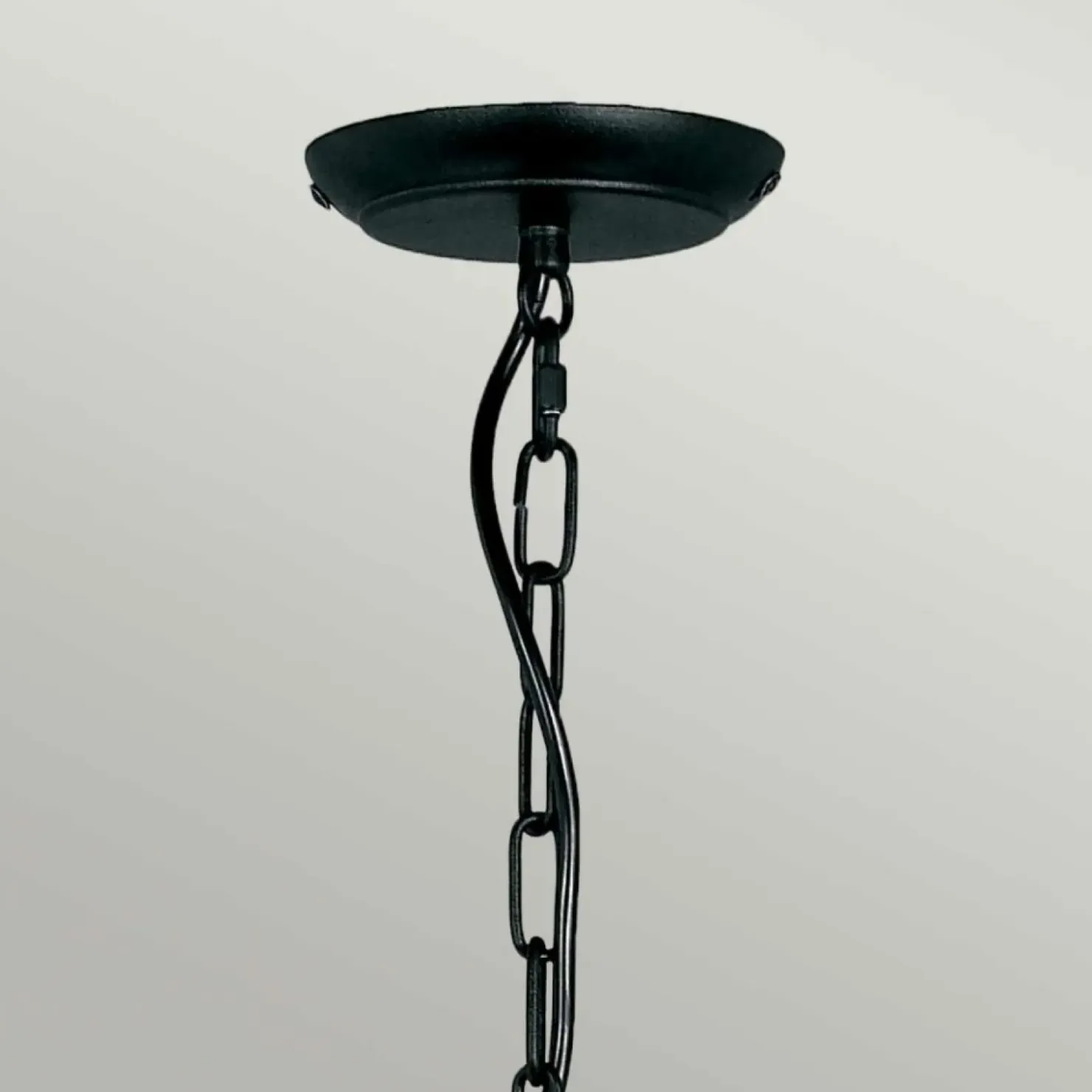 Czarna lampa wisząca na łańcuszku ART5-BLACK z serii ARTISAN*Sklep Kaja Flash Sale