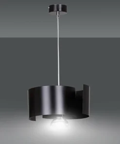 Discount Sklep Kaja Czarna lampa wisząca na ozdobną żarówkę 284/1 VIXON | Kaja Oświetlenie
