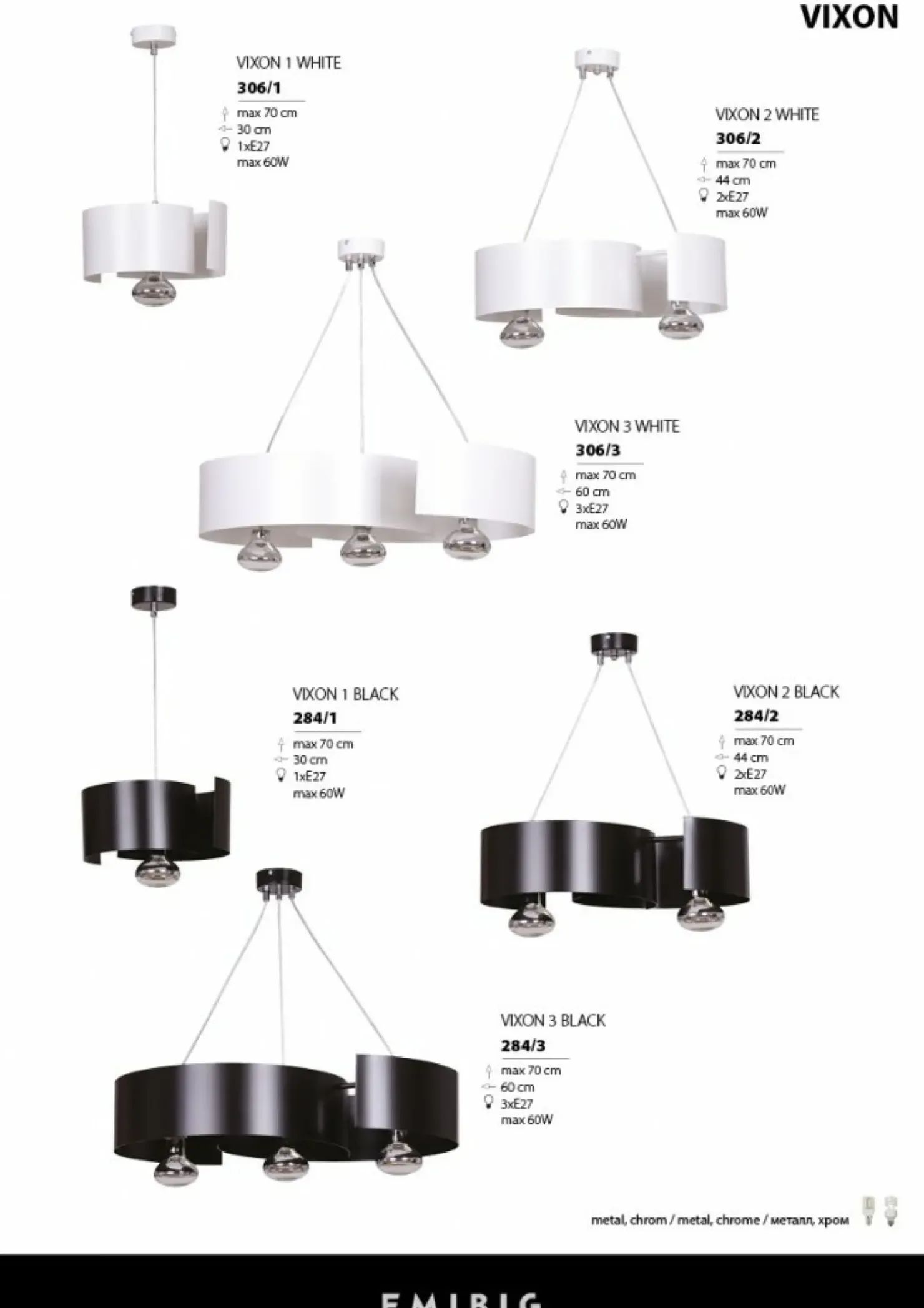 Discount Sklep Kaja Czarna lampa wisząca na ozdobną żarówkę 284/1 VIXON | Kaja Oświetlenie