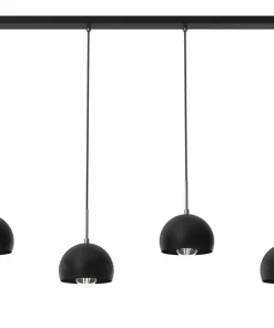 Shop Sklep Kaja Czarna lampa wisząca, na podłużnej listwie LX 3740 z serii COOL | Kaja czarny
