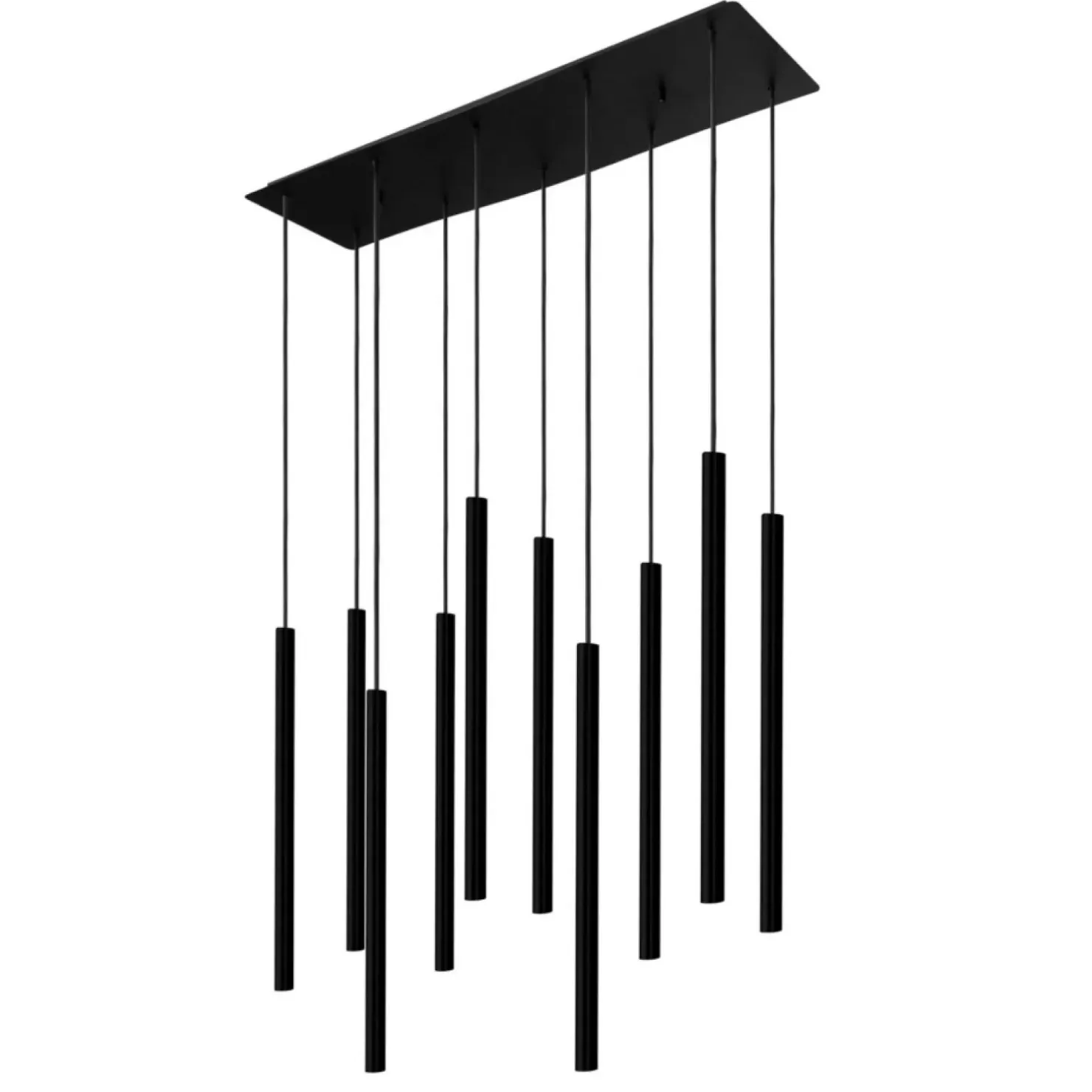 Best Sale Sklep Kaja Czarna lampa wisząca na prostokątnej podsufitce 8923 | Kaja czarny