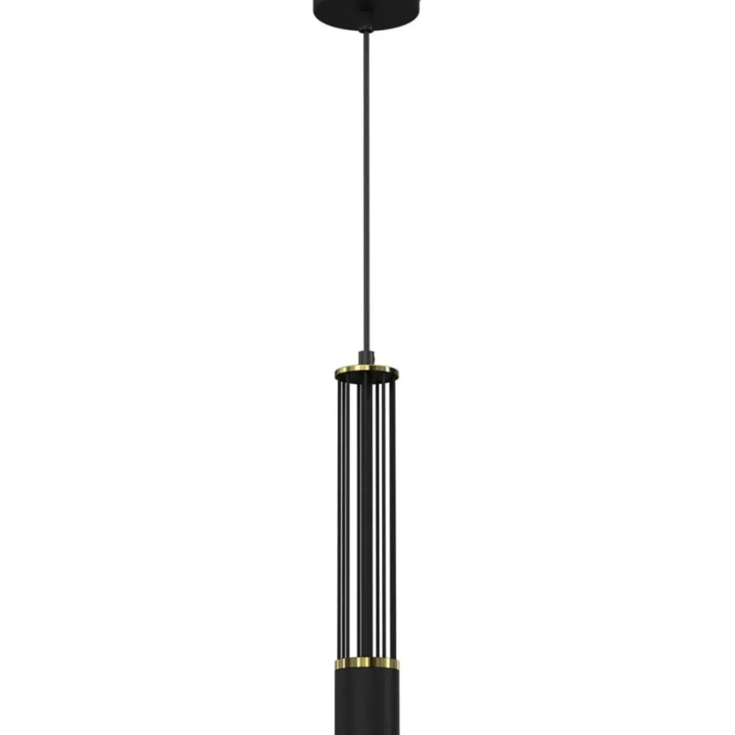 Discount Sklep Kaja Czarna lampa wisząca, nowoczesna tuba MLP8409 z serii ESTILO | Kaja Oświetlenie