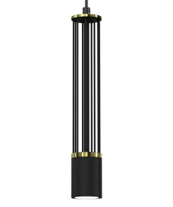 Discount Sklep Kaja Czarna lampa wisząca, nowoczesna tuba MLP8409 z serii ESTILO | Kaja Oświetlenie