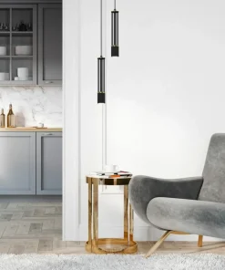Discount Sklep Kaja Czarna lampa wisząca, nowoczesna tuba MLP8409 z serii ESTILO | Kaja Oświetlenie