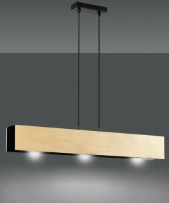 Store Sklep Kaja Czarna lampa wisząca w stylu skandynawskim 610/3 | Kaja Oświetlenie