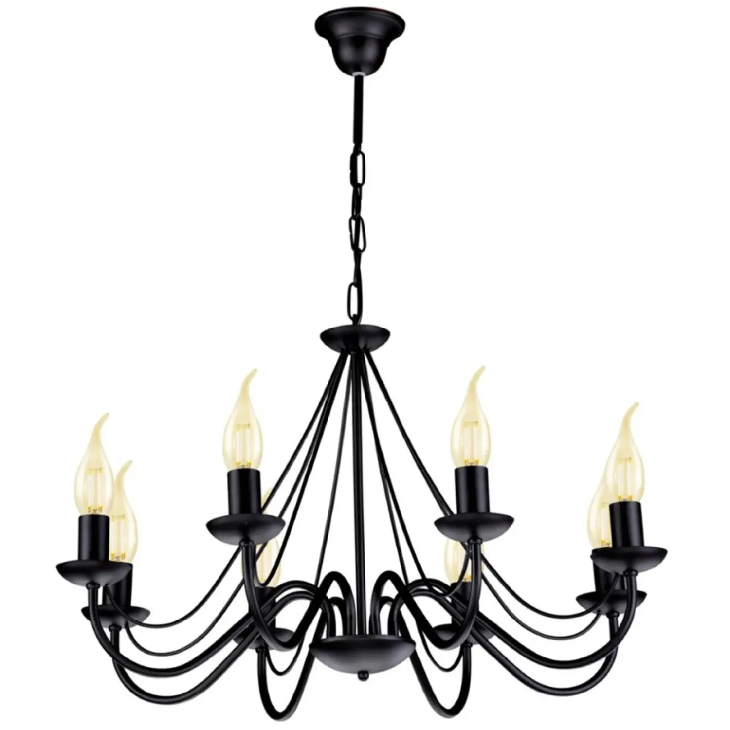 Czarna lampa wisząca w stylu rustykalnym K-3992 BARTEZ | Kaja*Sklep Kaja Flash Sale